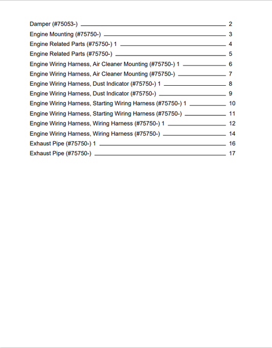 Komatsu WA250PZ-6 Wheel Loader Parts Manual & Parts Book