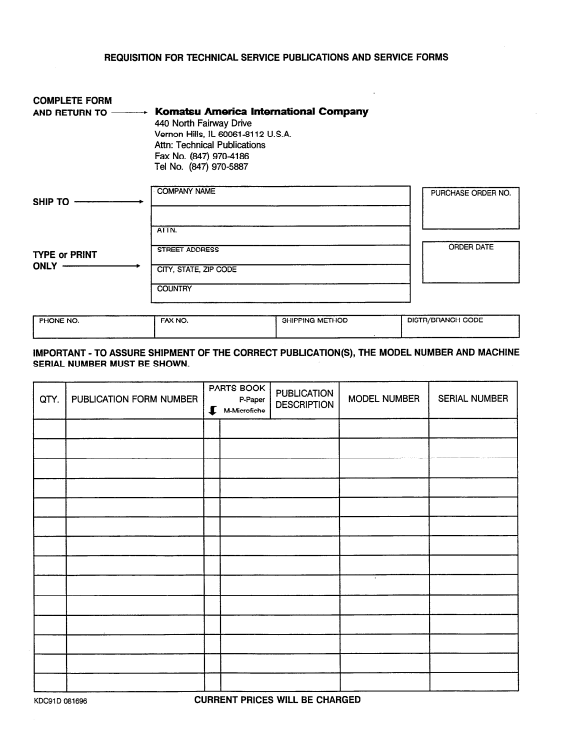 Komatsu WA450-2 Workshop and Maintenance Manual