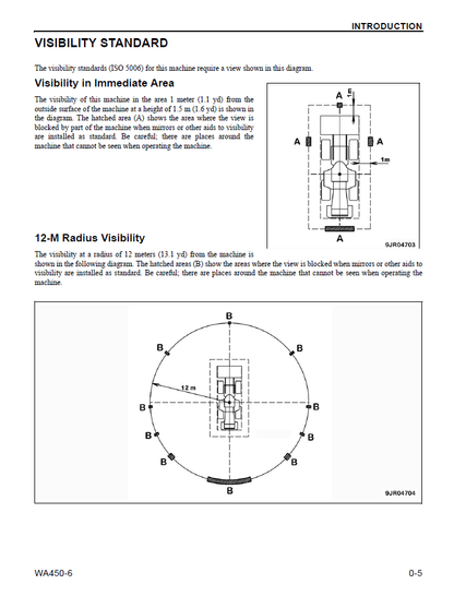 Komatsu WA450-6 Wheel Loader Maintenance Manual CEAM018204