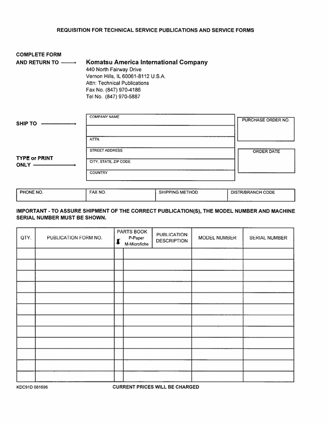 Komatsu WA500-1 Technical Shop & Troubleshooting Manual – CEBM000500