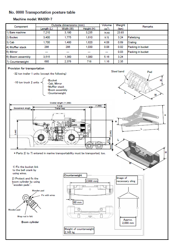  Komatsu WA500-7 Construction Equipment Technical Assembly Manual