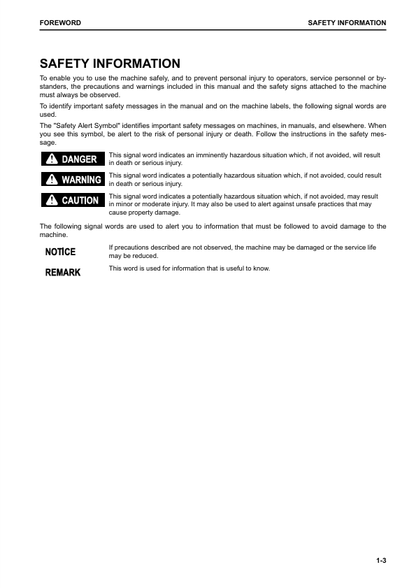 Komatsu WA500-8 Heavy-Duty Wheel Loader Operation Manual
