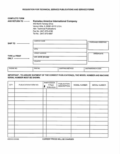Komatsu WA600-1 Technical Shop & Troubleshooting Manual – CEBM000800