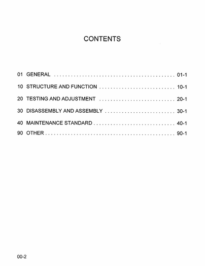 Komatsu WA600-1 Wheel Loader Repair and Service Manual – CEBM000800