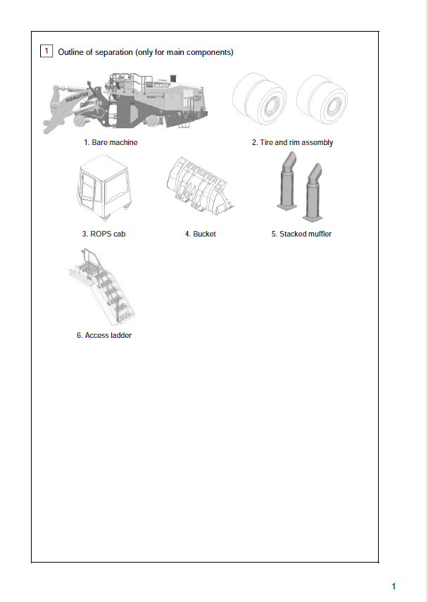 Komatsu WA600-8 Technical Field Assembly Guide GEN00139-00