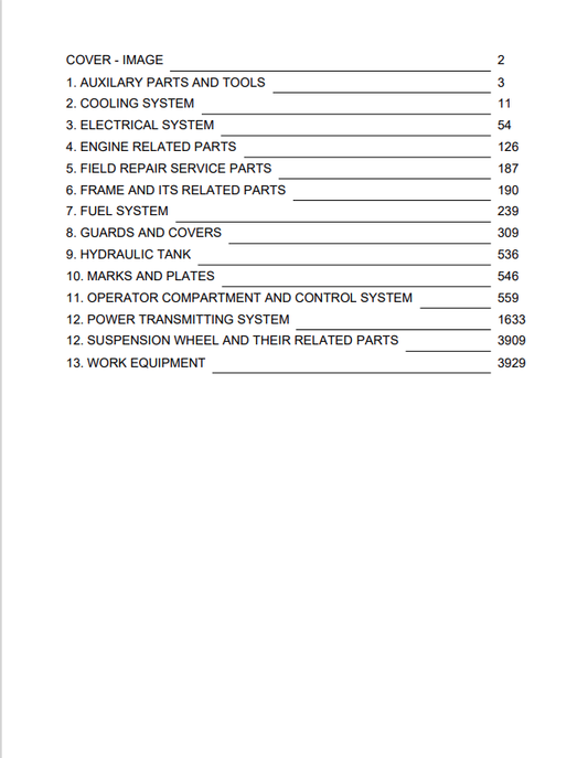 Komatsu WA600-8 Wheel Loader Parts Catalogue Manual PDF