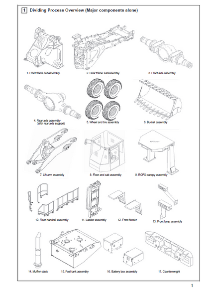 Komatsu WA800-3E0, WA900-3E0 Field Setup & Assembly Guide (GEN00056-10)