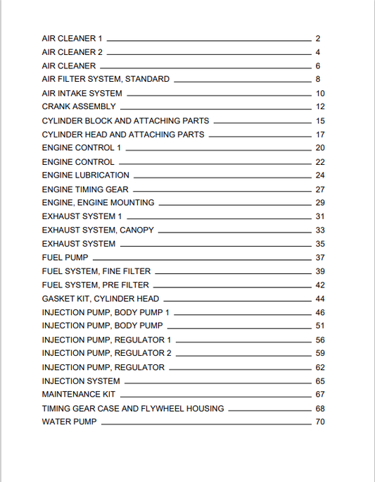 Komatsu WA95-3 Wheel Loader Parts Manual HA980376-HA980668