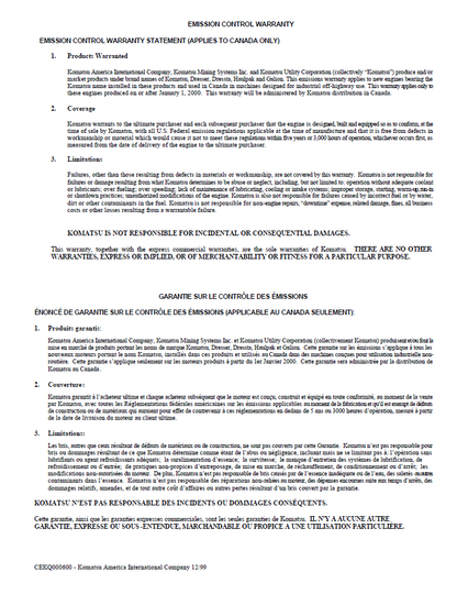 Komatsu WB150AWS-2N Construction Equipment Maintenance Manual CEAD013002