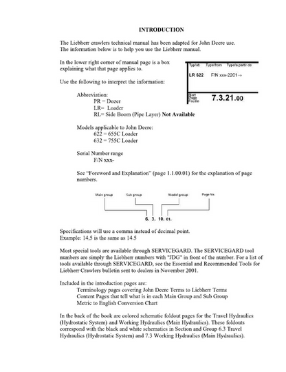 Liebherr Series 2 Litronic Crawler Loader Service Manual TM1945
