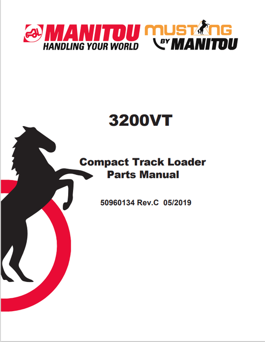 MUSTANG 3200VT COMPACT TRACK LOADER PARTS MANUAL 50960134 - PDF