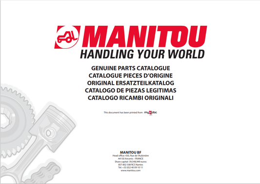 MUSTANG 3TNV80F-SXNBV ENGINE PARTS MANUAL 50940242 - PDF
