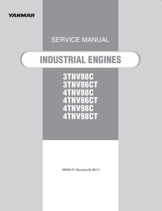 MUSTANG 3TNV88C, 3TNV86CT, 4TNV88C, 4TNV86CT, 4TNV98C, 4TNV98CT TRACK LOADER SERVICE MANUAL 50950137 - PDF
