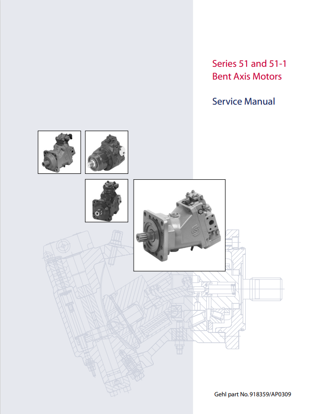 MUSTANG SAUER-DANFOSS SERIES 51, 51-1 BENT AXIS MOTOR SERVICE MANUAL 918359A - PDF