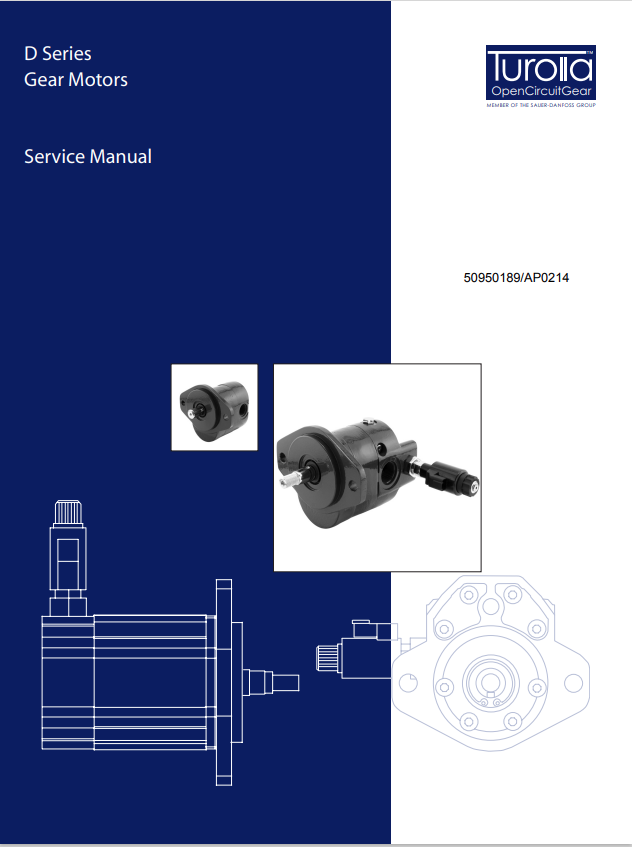 MUSTANG TUROLLA D-SERIES GEAR MOTOR SKID-STEER LOADER SERVICE MANUAL 50950189-AP0214 - PDF