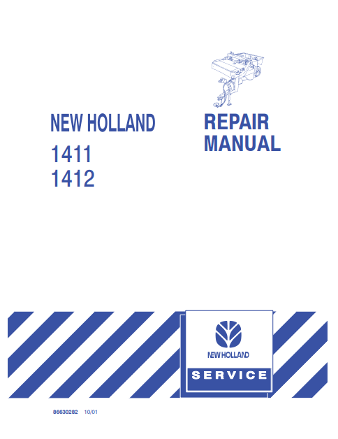 New Holland 1411, 1412 Repair Manual 86630282 PDF