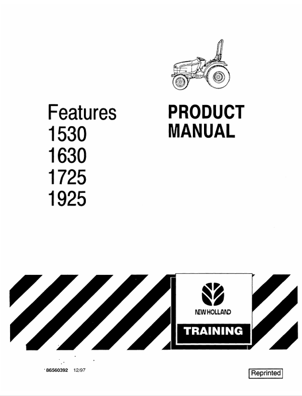 New Holland 1530 1630 1725 1925 Operator Manual 86560392 PDF