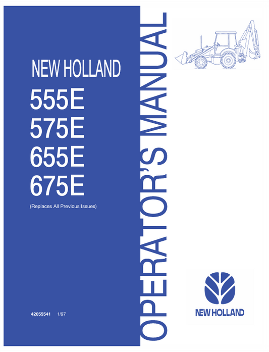 New Holland 553E,575E,655E,675E Operator Manual 42055541 PDF