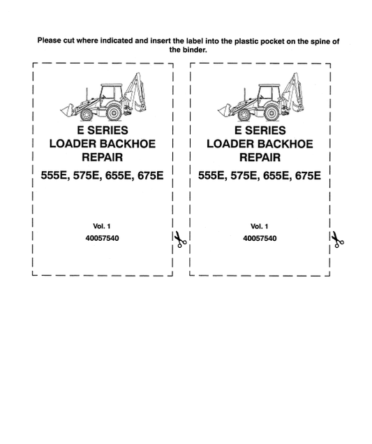 New Holland 555E, 575E, 655E, and 675E Loader Backhoe Repair Manual 40057540 PDF