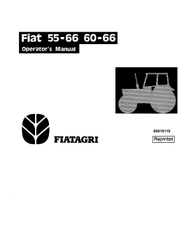 New Holland 6036404900 Fiat 55-66 60-66 Operator Manual 06910119 PDF