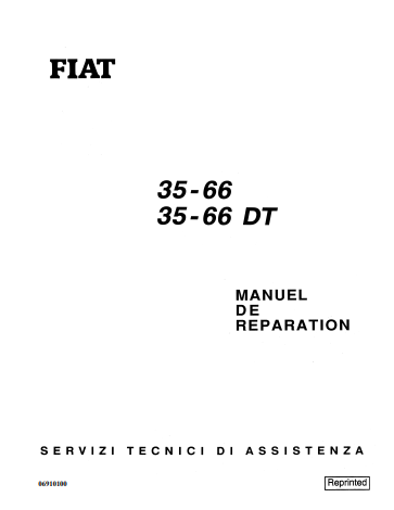 New Holland FIAT 35-66 AND 35-66DT Tractor Workshop Manual 06910100 PDF