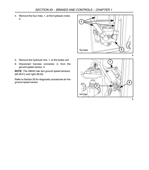 New Holland H8040 Repair Manual 87742976 PDF