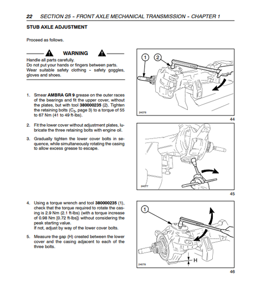New Holland T4020, T4030, T4040, T4050 Repair Manual 87758556 PDF