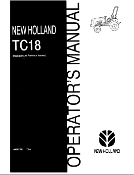 New Holland TC18 Operator Manual 86597081 PDF