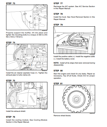 New Holland TG215, TG245, TG275, TG305 Tractor Service Repair Manual 87710923 Manual PDF