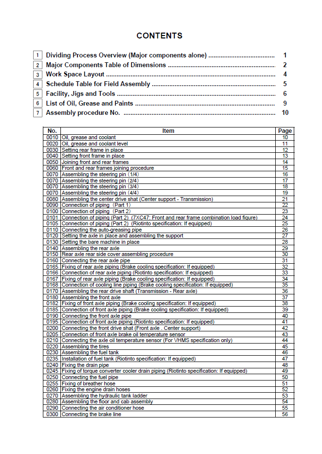 Official GEN00056-10: Komatsu WA800-3E0 and WA900-3E0 Loader Assembly Manual