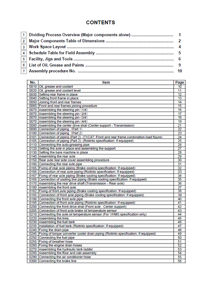 Official GEN00056-10: Komatsu WA800-3E0 and WA900-3E0 Loader Assembly Manual