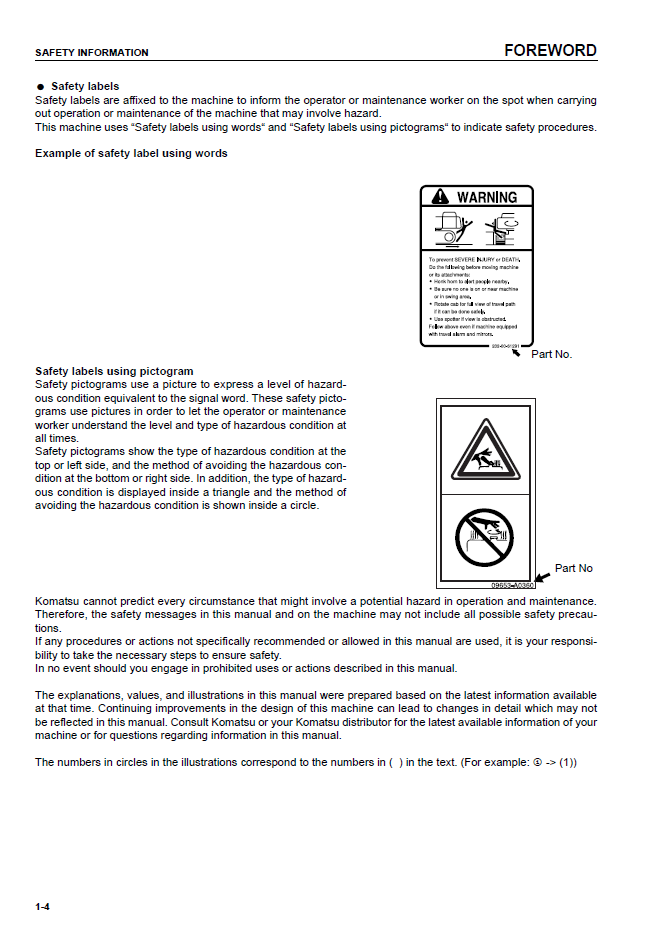 Official Komatsu D41E-6 & D41P-6 Bulldozer Operation & Maintenance Manual - EEAM024201
