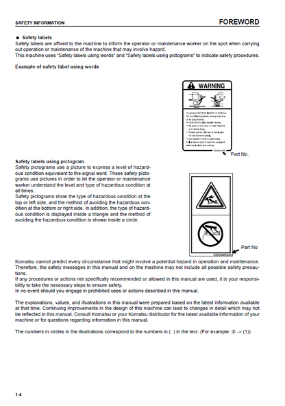 Official Komatsu D41E-6 & D41P-6 Bulldozer Operation & Maintenance Manual - EEAM024201