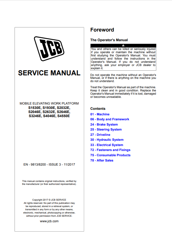 S1530E, S1930E, S2032E, S2046E, S2632E, S2646E, S3246E, S4046E, S4550E Service Manual 9813/8200 PDF