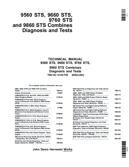 TM2182_John_Deere_STS_Combine_Diagnosis_Test_Technical_Manual