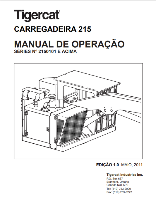 Tigercat 215 Loader Operating Manual 37622APOR