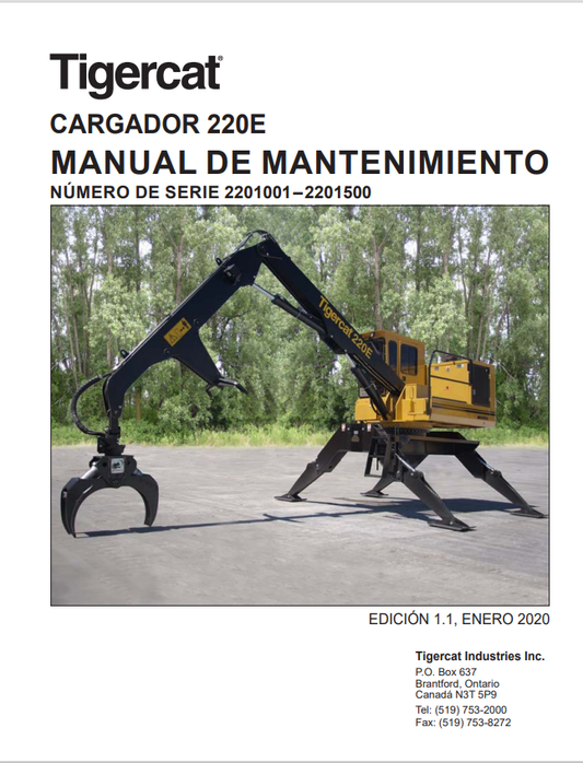 Tigercat 220E Charger Maintenance Manual 42939AMUL