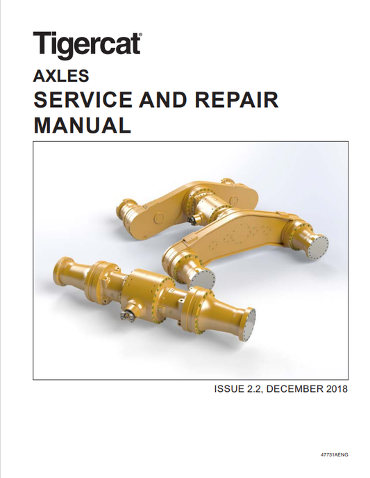 Tigercat 47731A Axles Service And Repair Manual 47731AENG