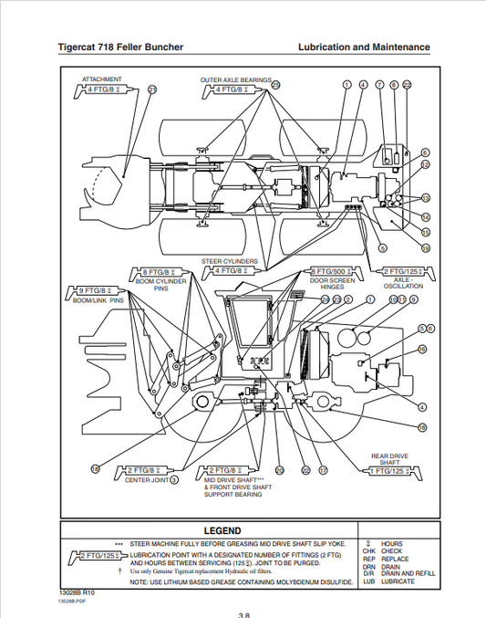 Tigercat 718 Feller Buncher Operator Manual 15810A 1