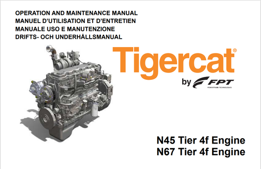 Tigercat N45, Tier, N67 4F Engine Operation And Maintenance Manual 42939AMUL