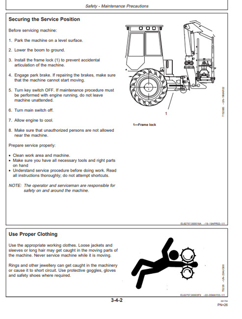 Timberjack 1110D Forwarder Operating & Maintenance Manual