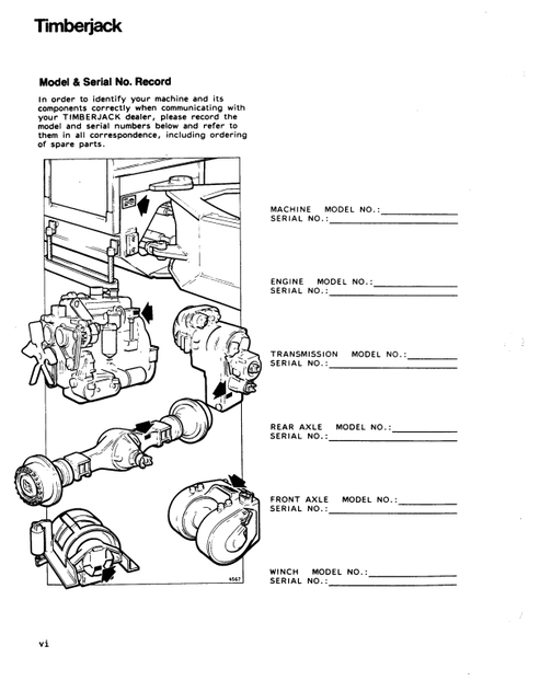 Timberjack 450A GM Powered Skidder Operation Manual