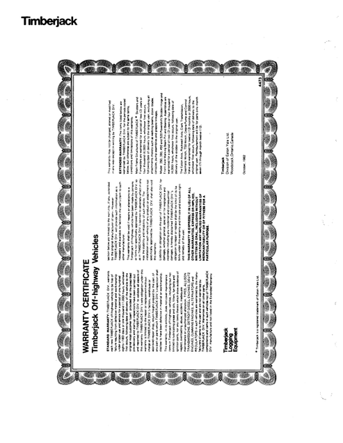 Timberjack 450 Skidder Operation & Maintenance Manual