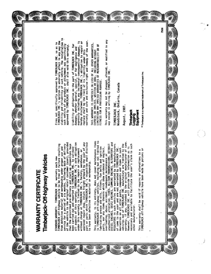 Timberjack 520B Clambunk Skidder Operation & Maintenance Manual
