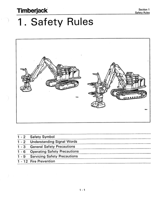 Timberjack 618 628 Operation & Maintenance Manual 8273534