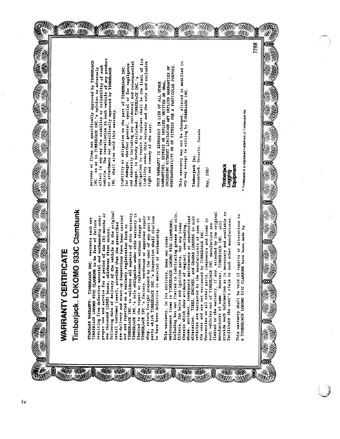 Timberjack FMG 933 Clambunk Operation & Maintenance Manual