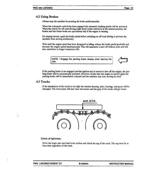 Timberjack FMG 990 Single-Grip Harvester Manual 9900158