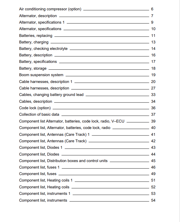 Volvo BL61 Plus Backhoe Loader Electrical And Hydraulic Schematic Manual - PDF File