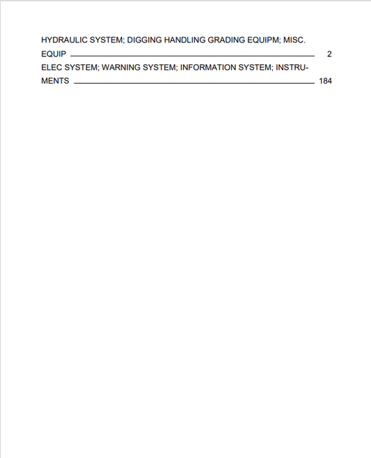 Volvo BL70 Backhoe Loader Electrical And Hydraulic Schematic Manual - PDF File