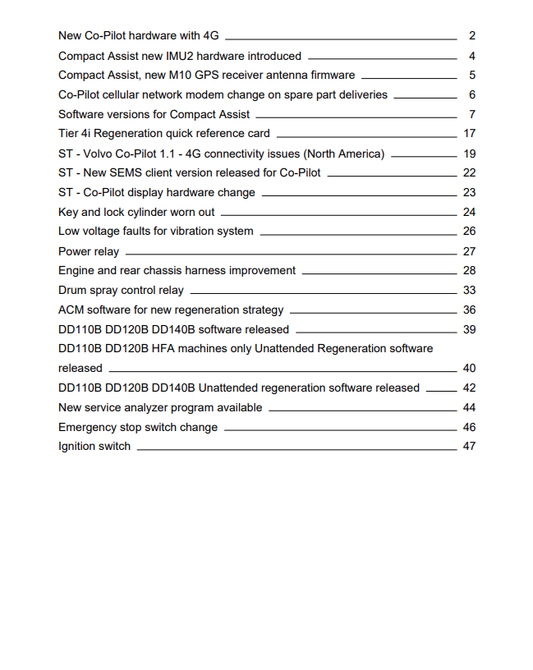 Volvo DD110B Asphalt Compactor Electrical And Hydraulic Schematic Manual - PDF File